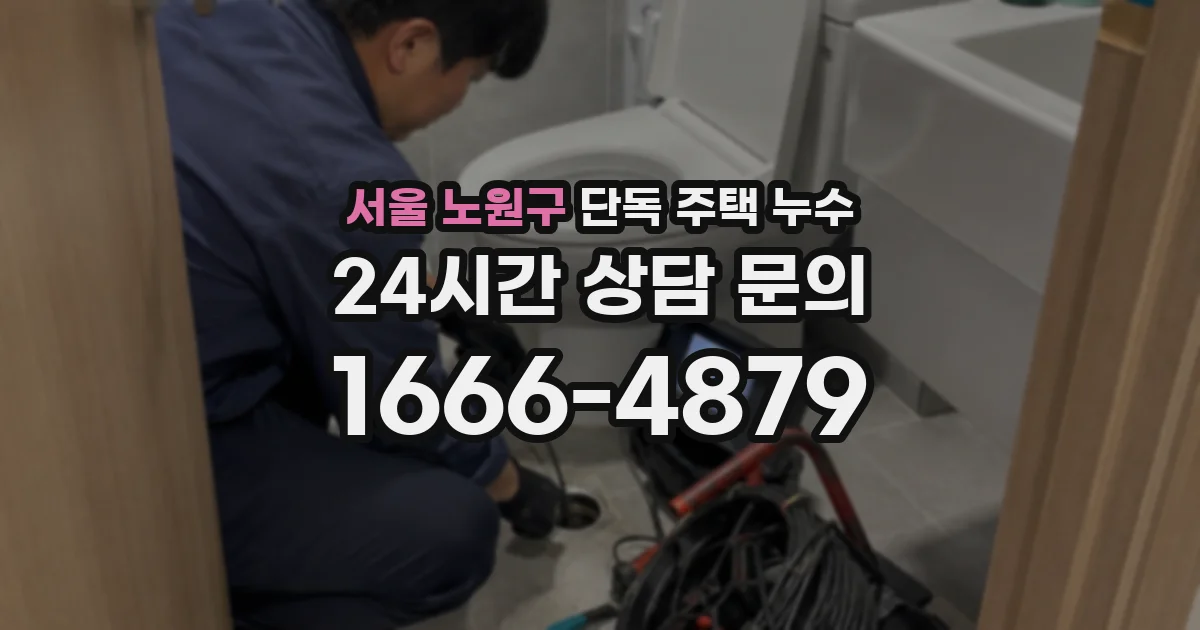 서울 노원구 단독 주택 누수