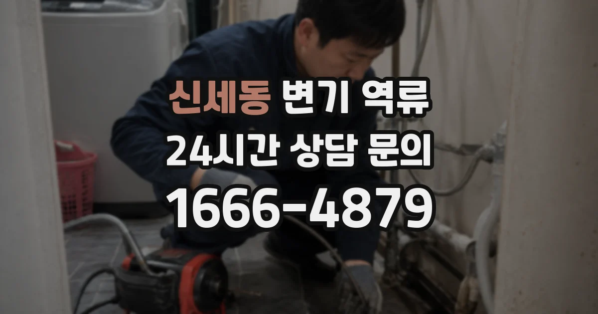 신세동 변기 역류