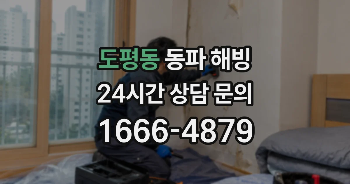 도평동 동파 해빙