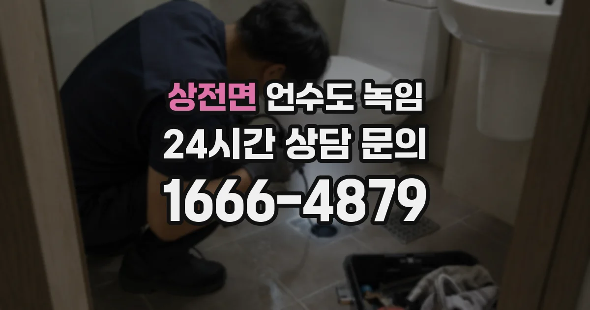 상전면 언수도 녹임