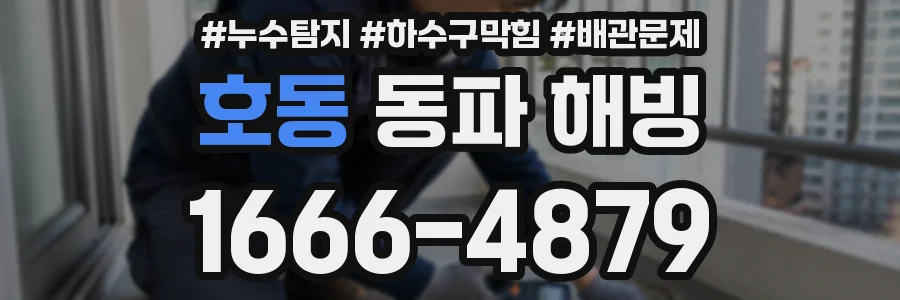 호동 동파 해빙