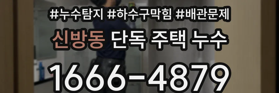 신방동 단독 주택 누수