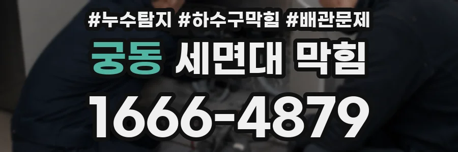 궁동 세면대 막힘