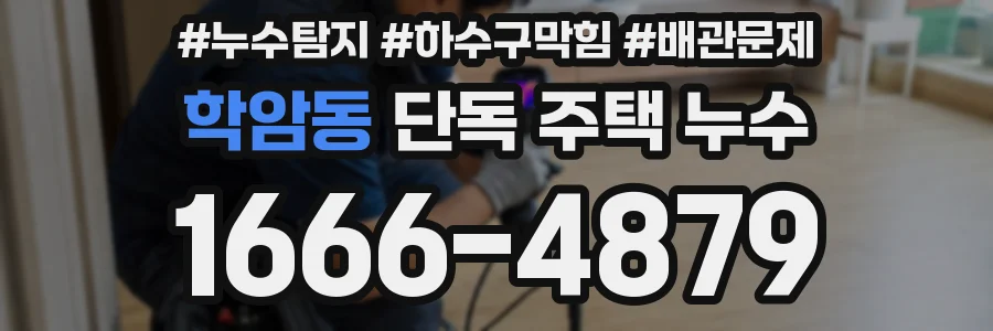 학암동 단독 주택 누수
