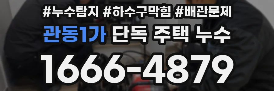 관동1가 단독 주택 누수