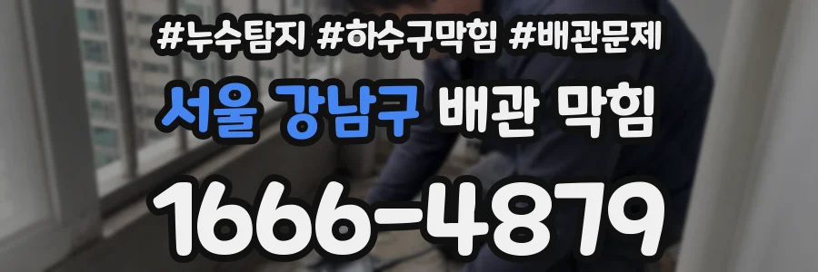 서울 강남구 배관 막힘