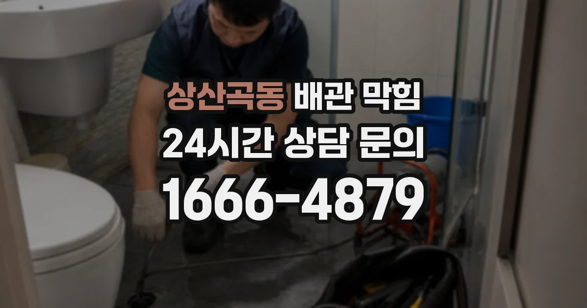 상산곡동 배관 막힘