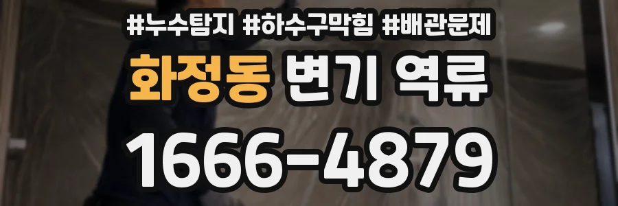 화정동 변기 역류