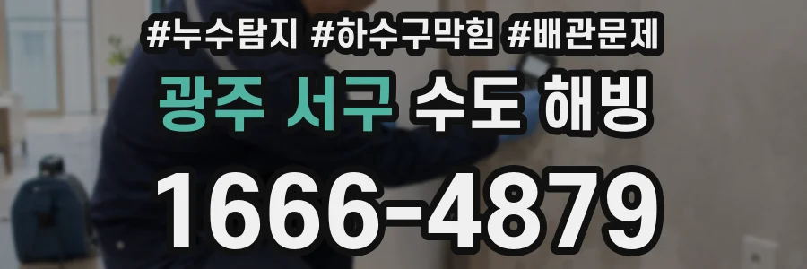 광주 서구 수도 해빙