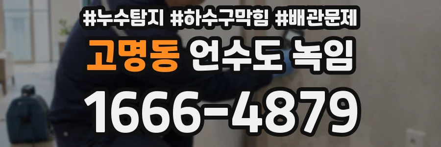 고명동 언수도 녹임