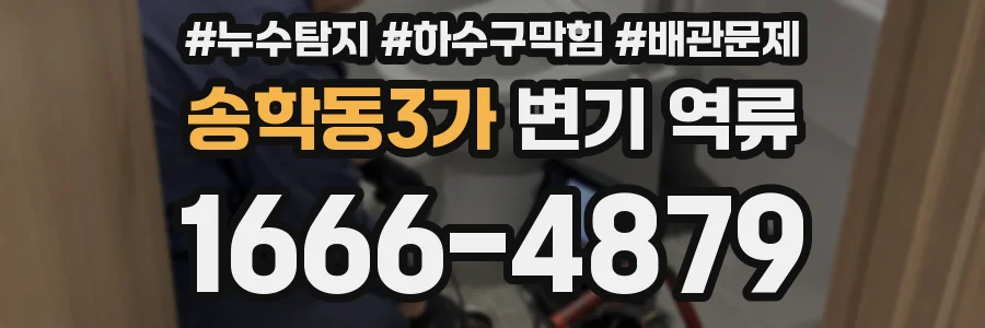 송학동3가 변기 역류