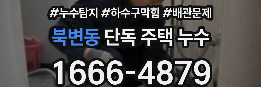 북변동 단독 주택 누수