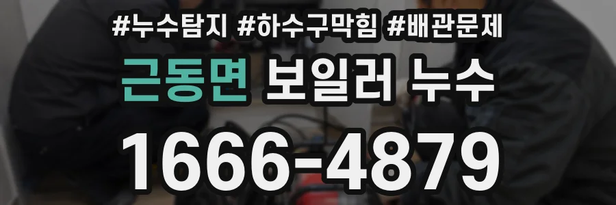 근동면 보일러 누수