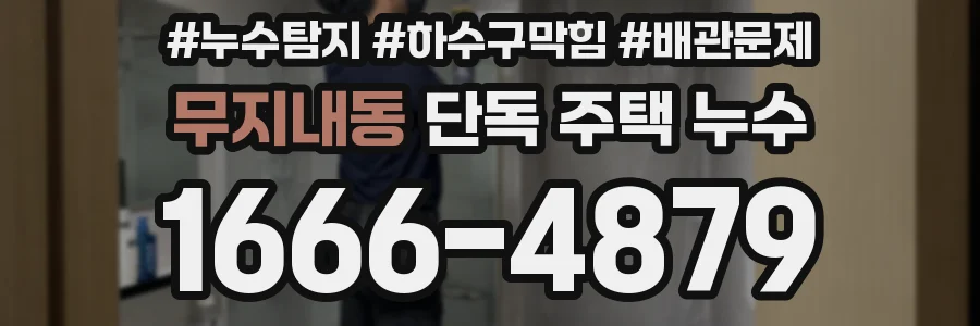 무지내동 단독 주택 누수