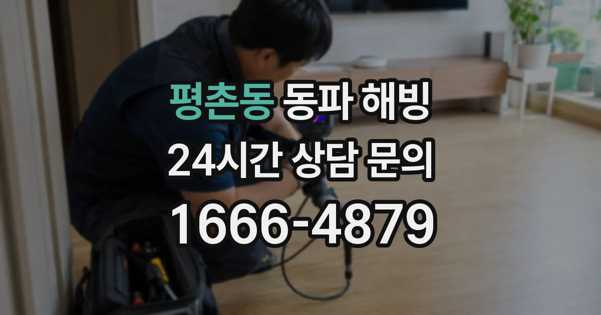 평촌동 동파 해빙