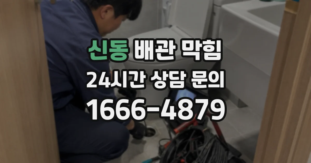 신동 배관 막힘