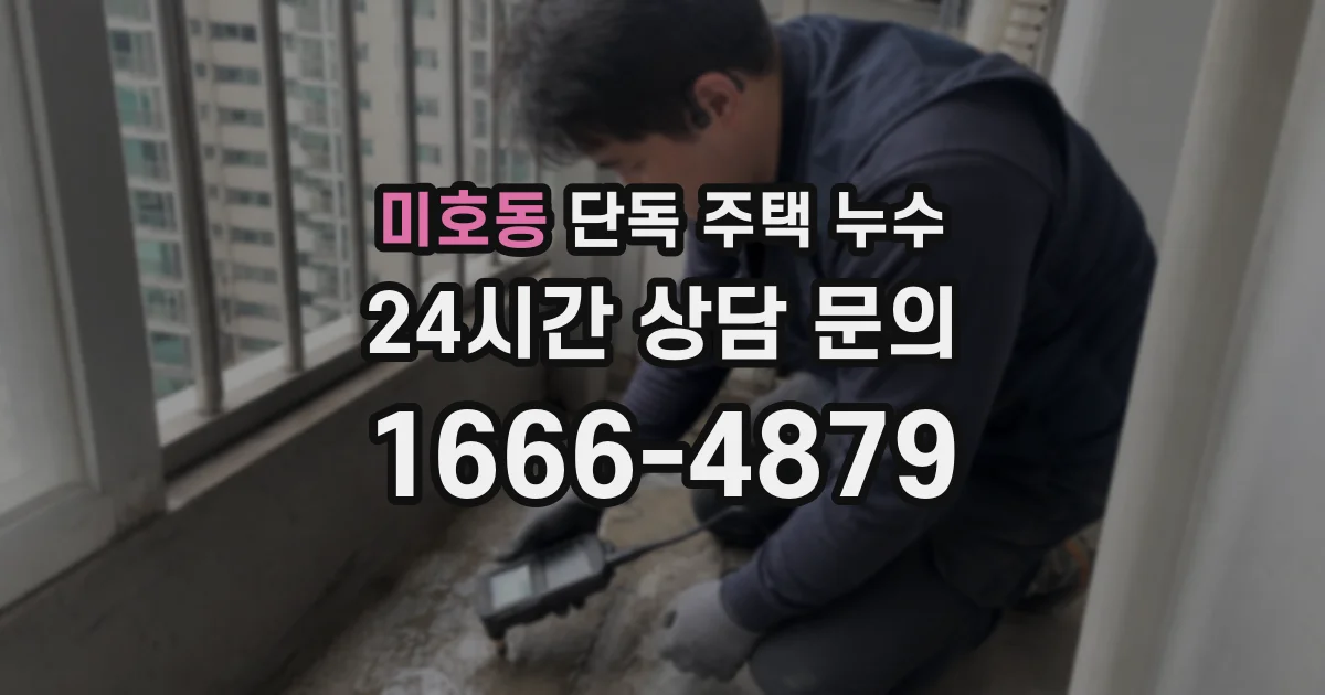 미호동 단독 주택 누수