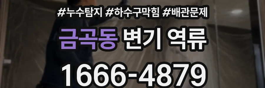 금곡동 변기 역류