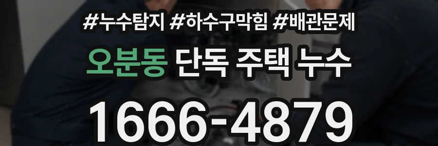 오분동 단독 주택 누수