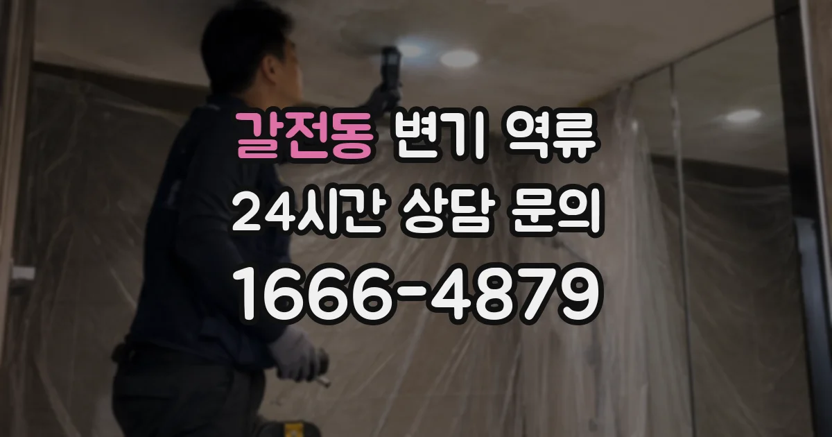 갈전동 변기 역류