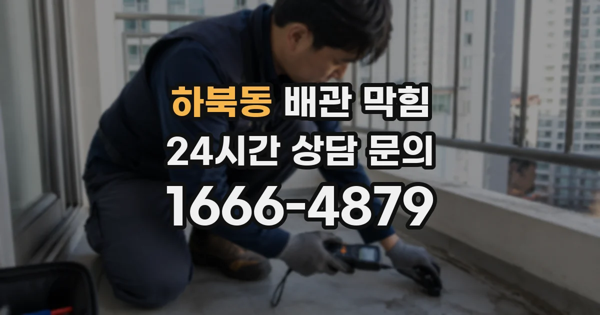 하북동 배관 막힘