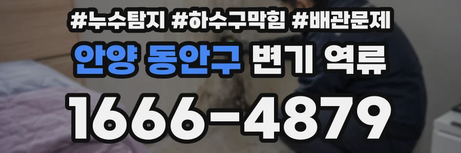 안양 동안구 변기 역류