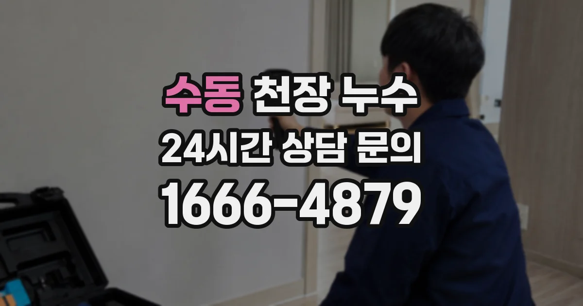 수동 천장 누수