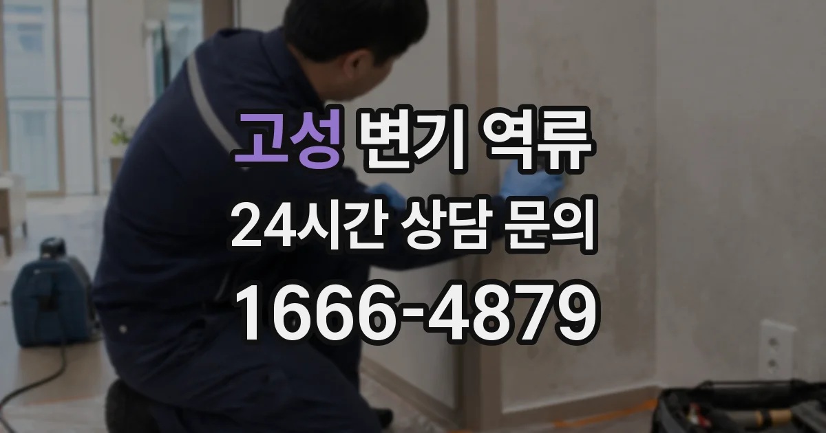 고성 변기 역류