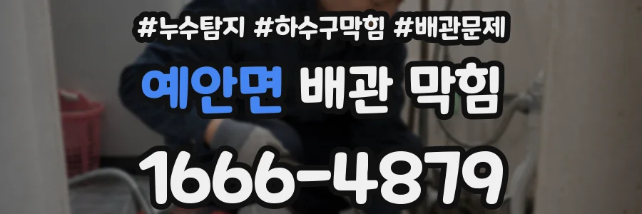 예안면 배관 막힘