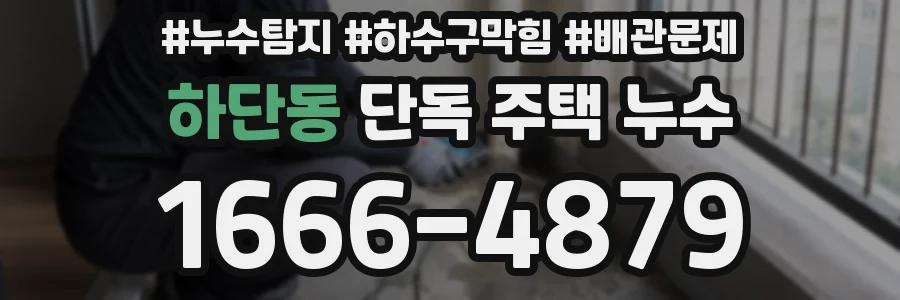 하단동 단독 주택 누수
