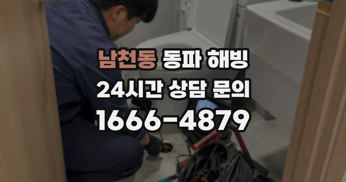 남천동 동파 해빙