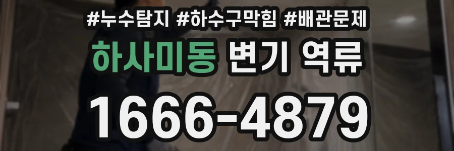 하사미동 변기 역류