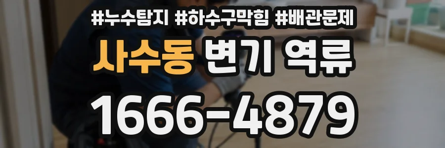 사수동 변기 역류
