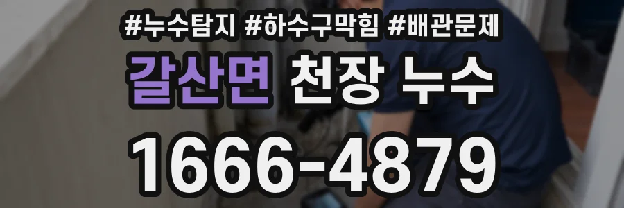 갈산면 천장 누수
