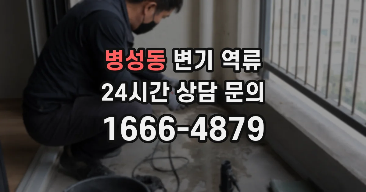 병성동 변기 역류