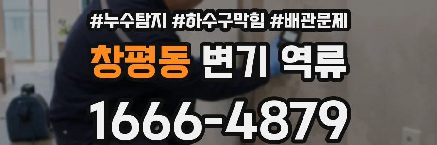 창평동 변기 역류