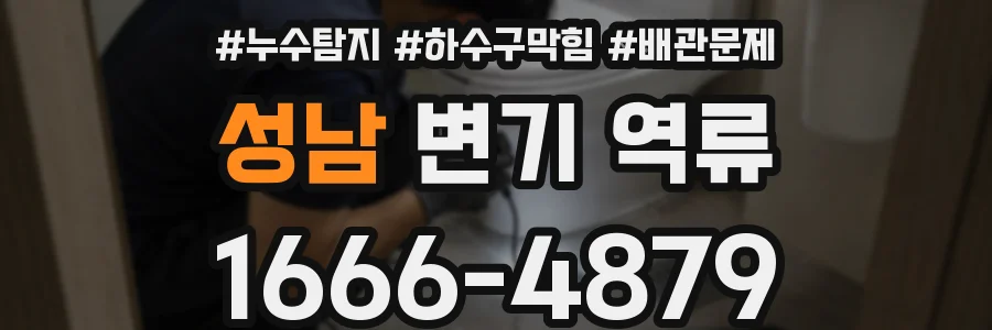 성남 변기 역류