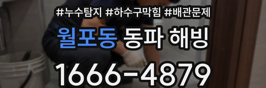 월포동 동파 해빙