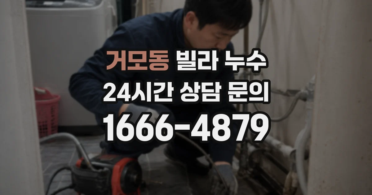 거모동 빌라 누수