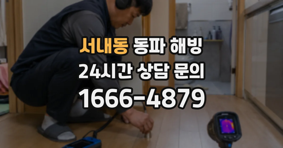 서내동 동파 해빙