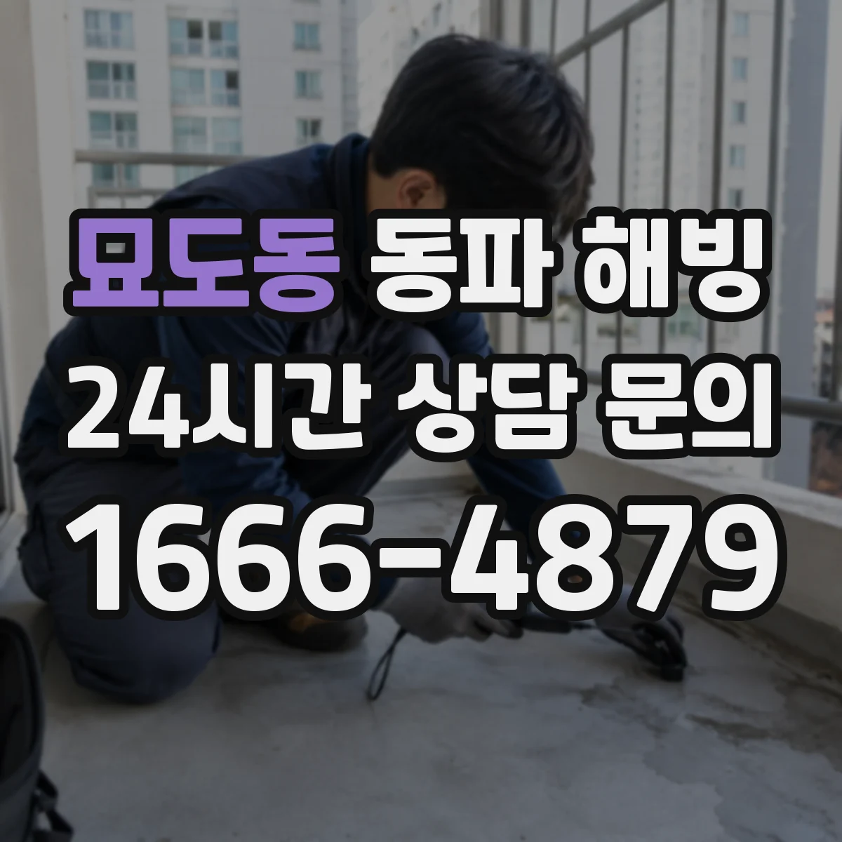 묘도동 동파 해빙