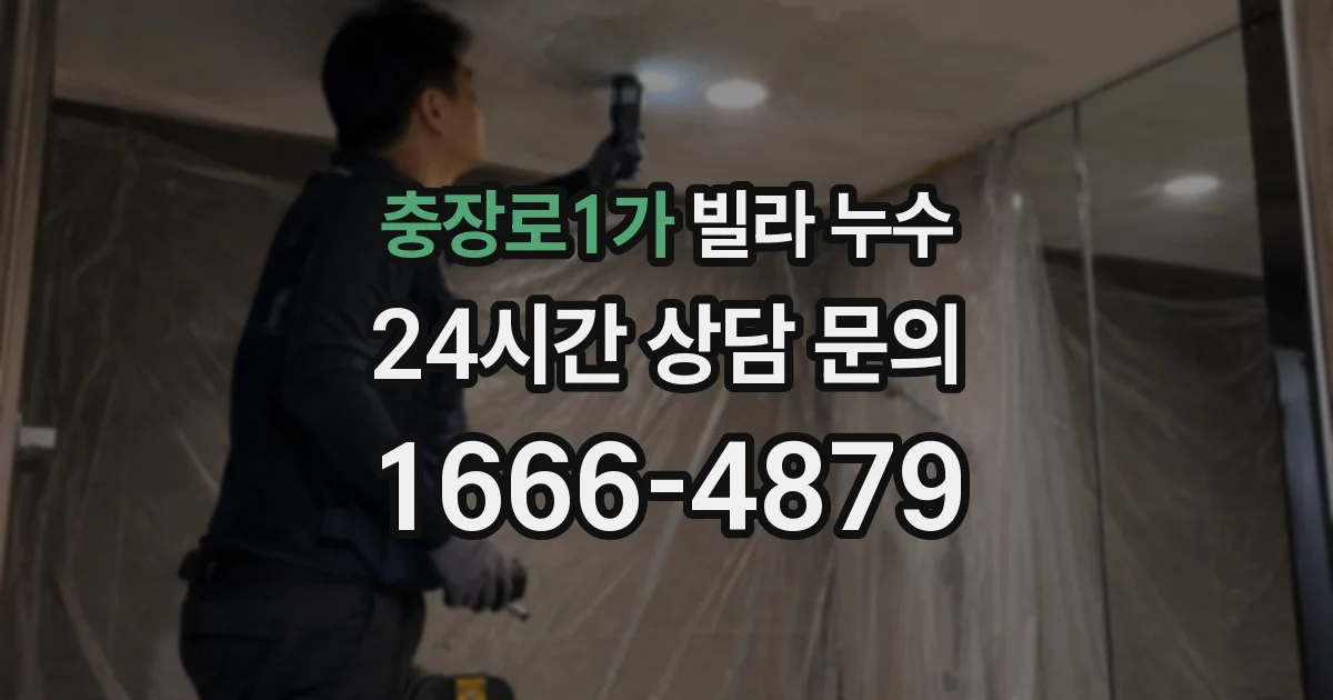 충장로1가 빌라 누수