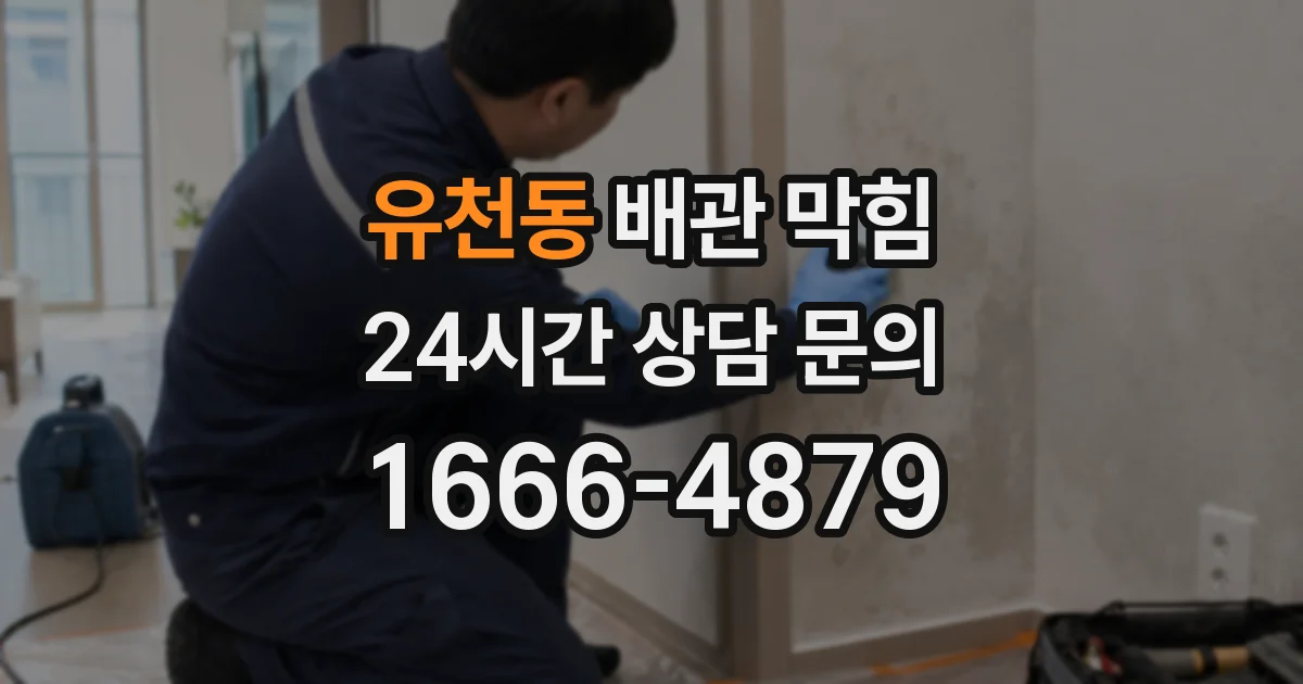 유천동 배관 막힘