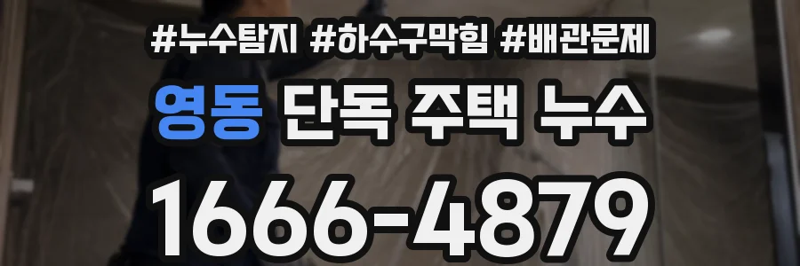 영동 단독 주택 누수