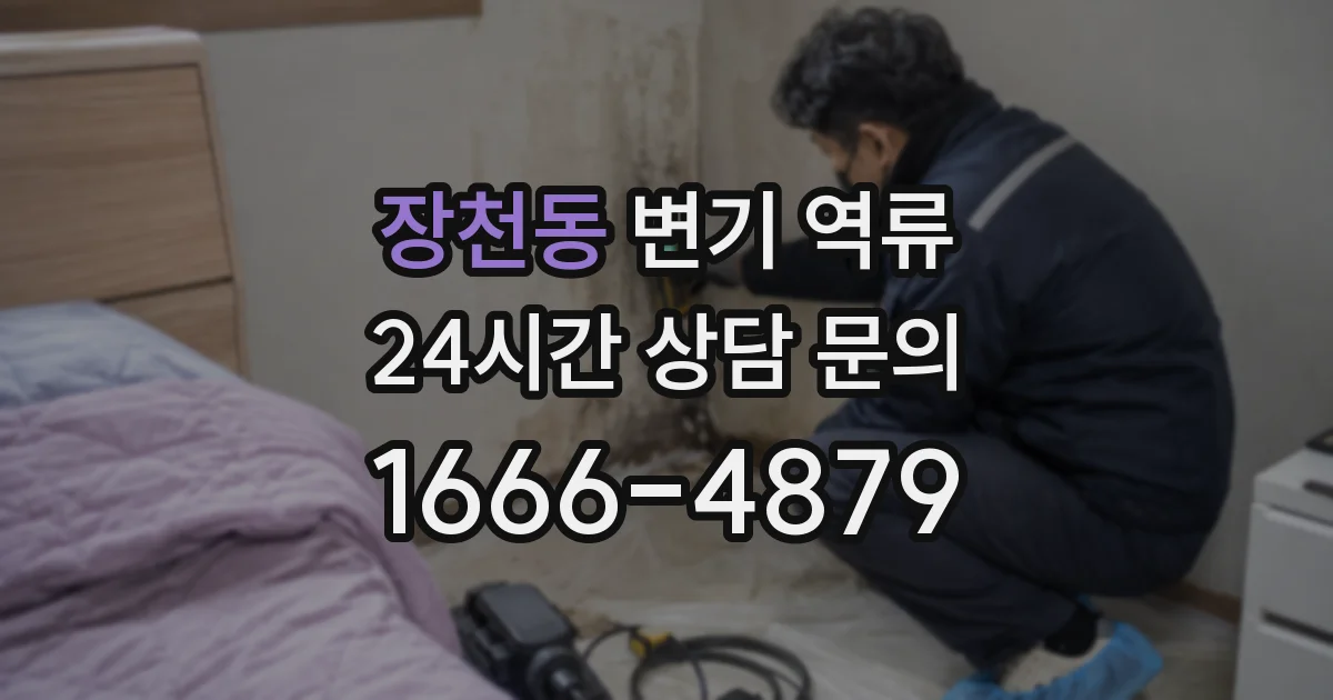 장천동 변기 역류