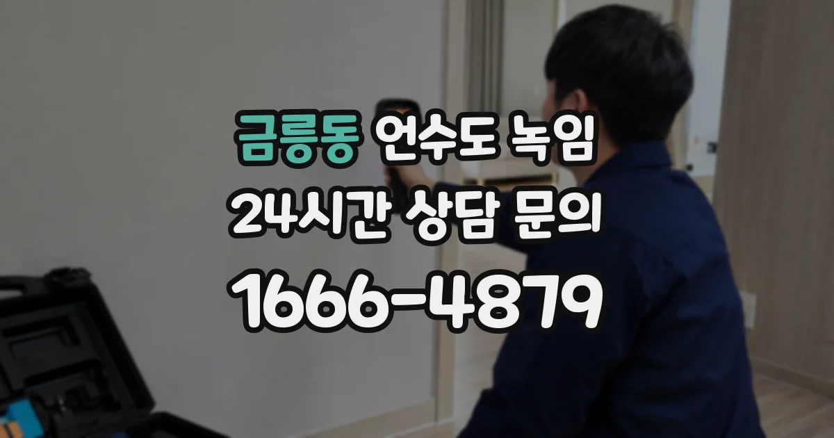 금릉동 언수도 녹임