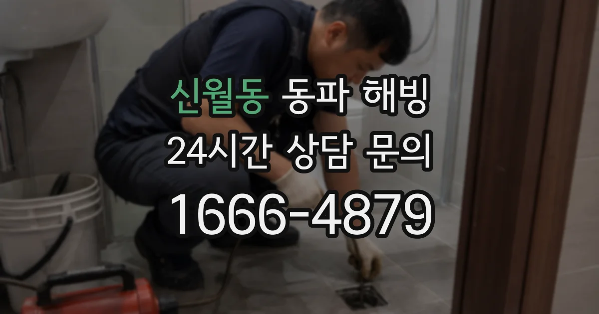 신월동 동파 해빙