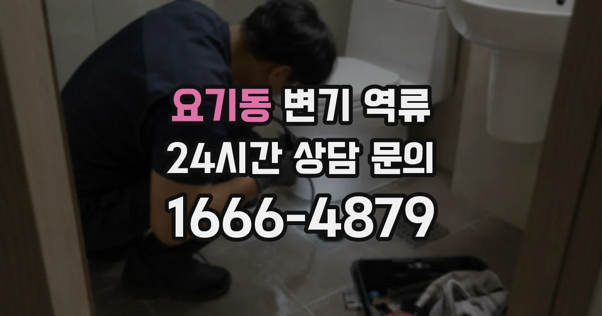 요기동 변기 역류
