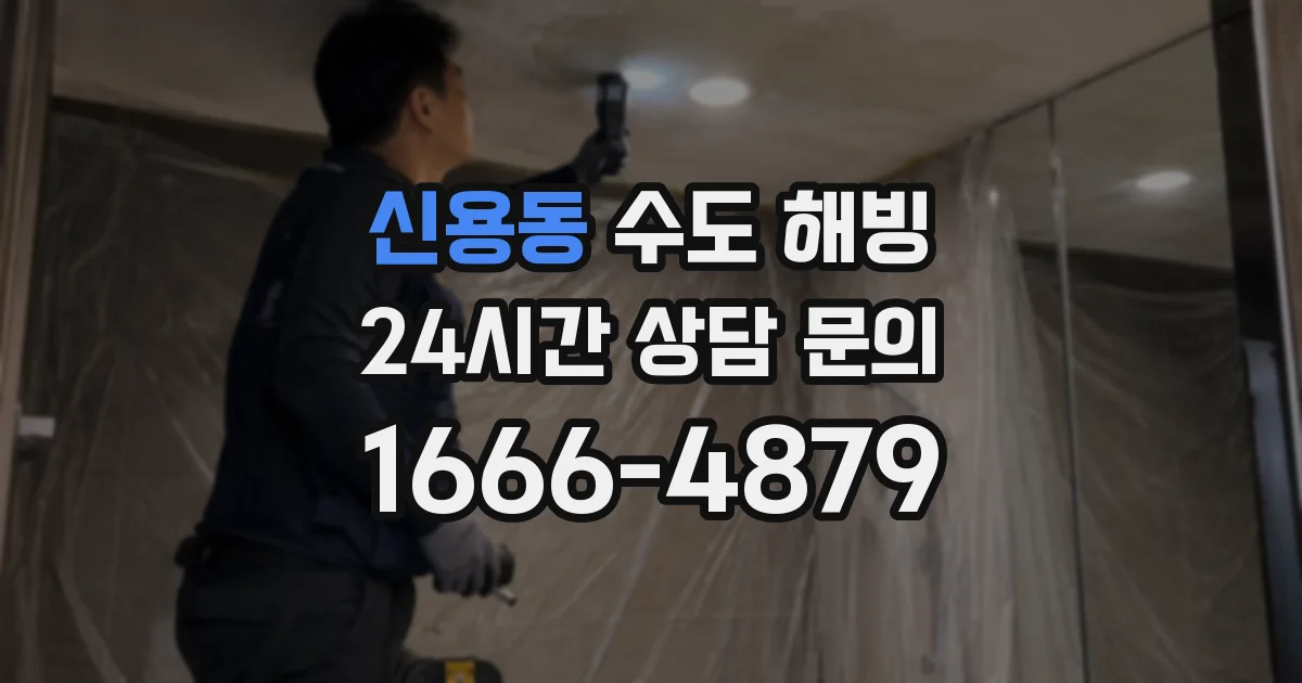 신용동 수도 해빙