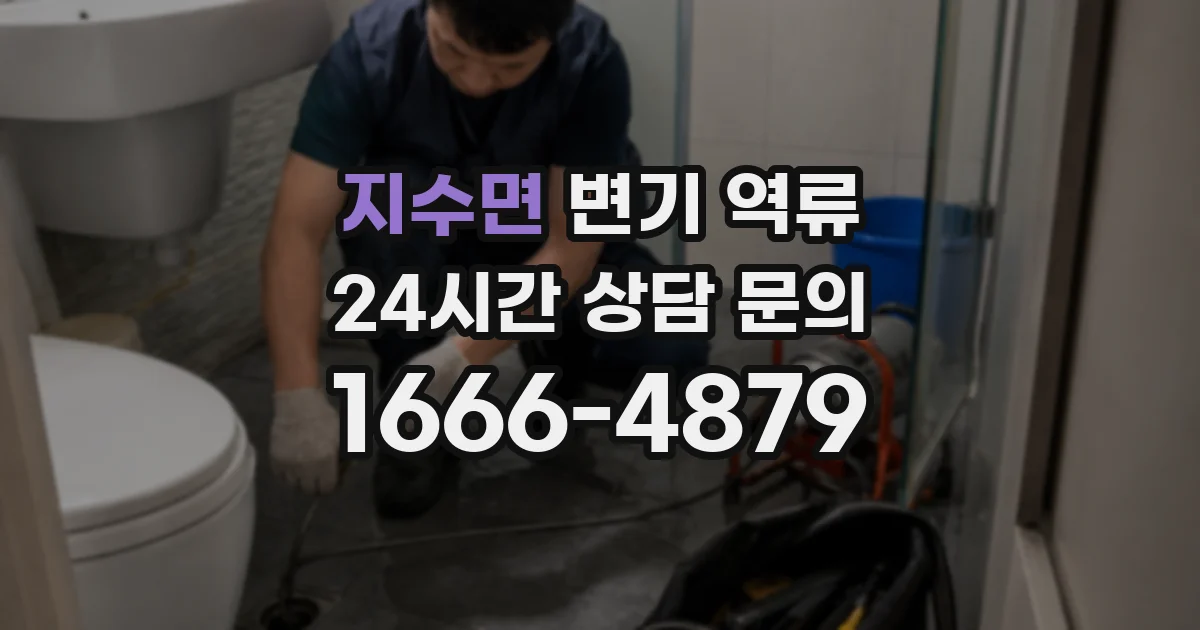 지수면 변기 역류